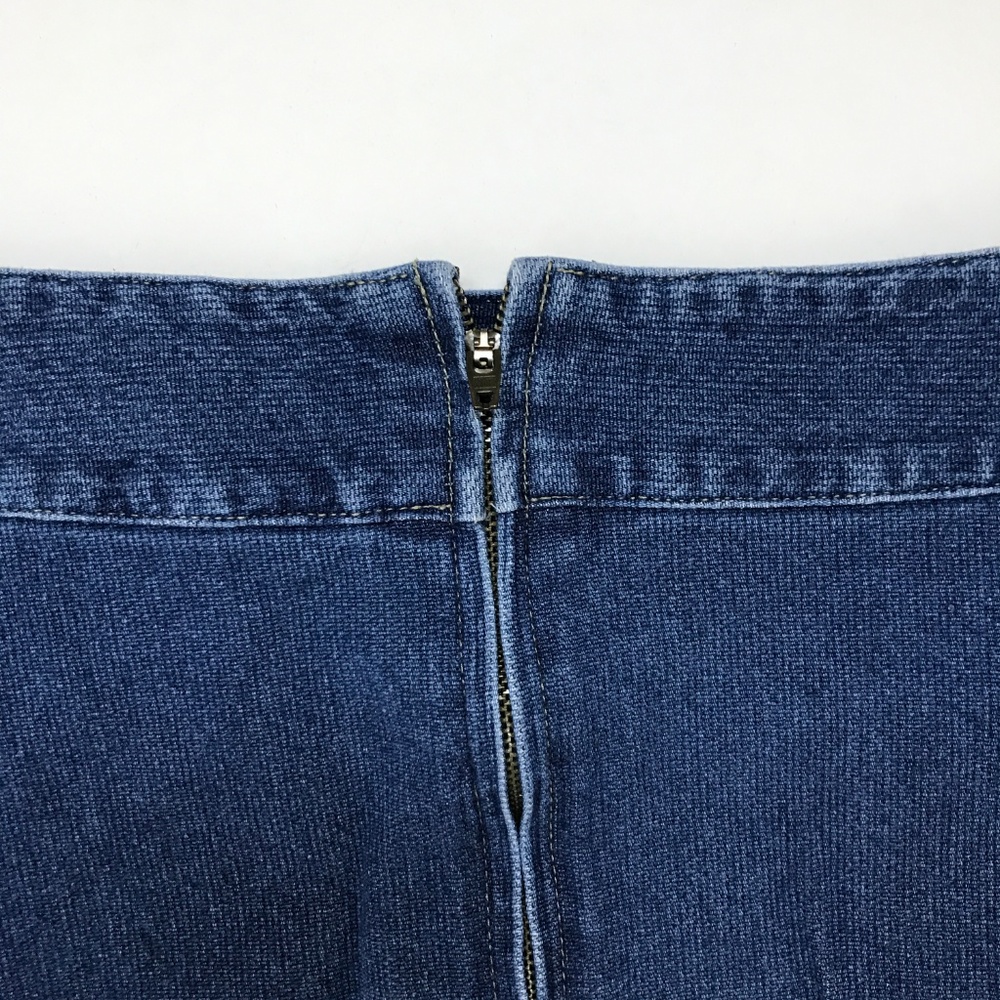 Woolrich A-Line Jean Denim Wrap Skirt 12 - Picture 5 of 6